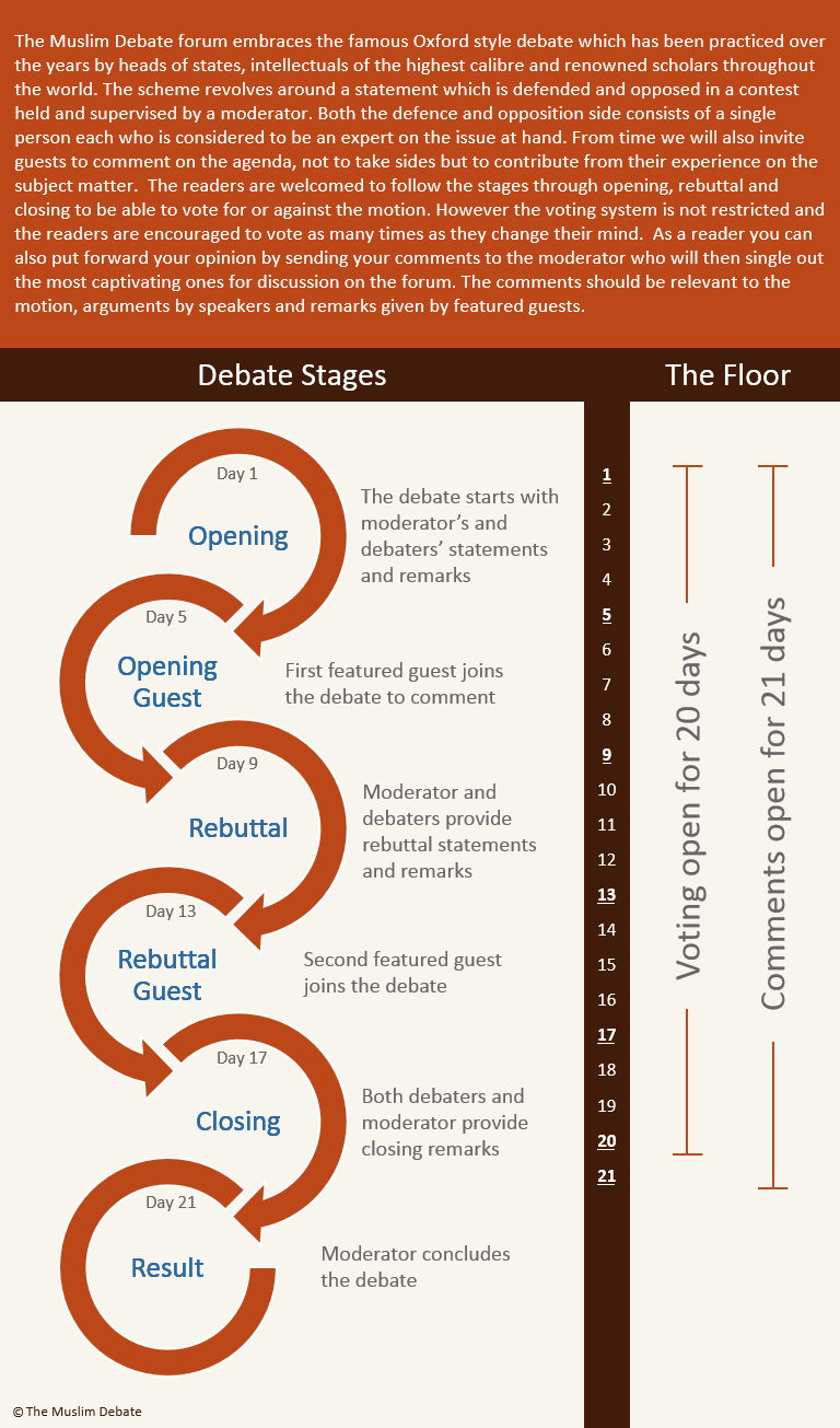 How debates work infographic